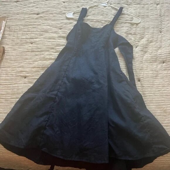 Abercrombie Premium Linen Bow Back Maxi Dress - Picture 6 of 7